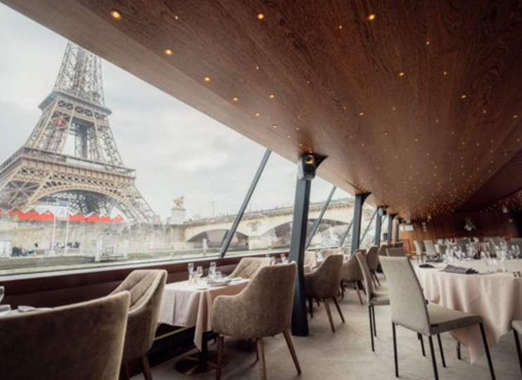 Seine cruise night view